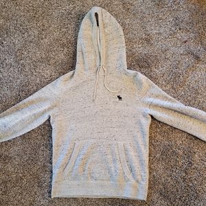 Abercrombie & Fitch White Fleece Hoodie